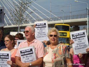 Locals protest against plans to axe the 48A in 2005